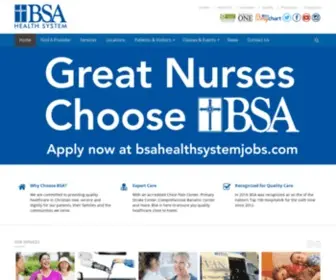 Bsahs.org(BSA Health System in Amarillo) Screenshot