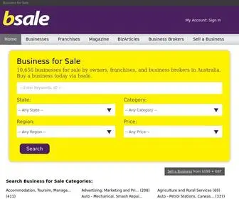 Bsale.com.au(Business for Sale) Screenshot