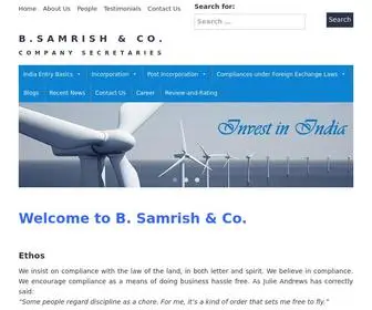 Bsamrishindia.com(B. Samrish & Co) Screenshot