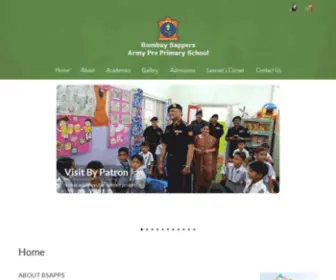 Bsappsdighi.com(Bombay Sappers Army Pre Primary School) Screenshot