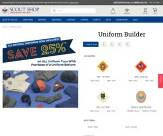 Bsauniforms.org(Uniform Builder Tool) Screenshot