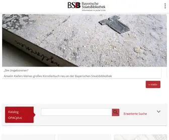 BSB-Muenchen.de(Die Bayerische Staatsbibliothek (BSB)) Screenshot