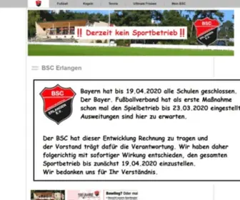 BSC-Erlangen.de(BSC Erlangen) Screenshot