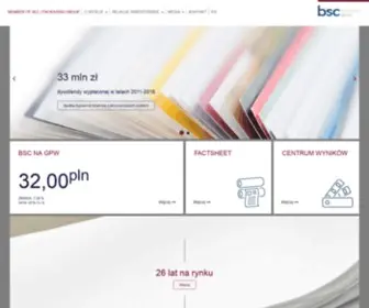 BSC-Packaging.com(Strona g) Screenshot