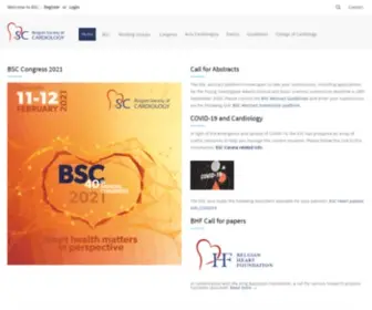 Bscardio.be(Belgian Society of Cardiology) Screenshot