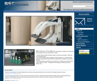 Bscattach.net(Forklift attachments Korean manufacturer BSC FORKLIFT ATTACHMENTS) Screenshot