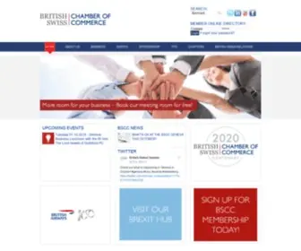 BSCC.co.uk(The British Swiss Chamber of Commerce) Screenshot