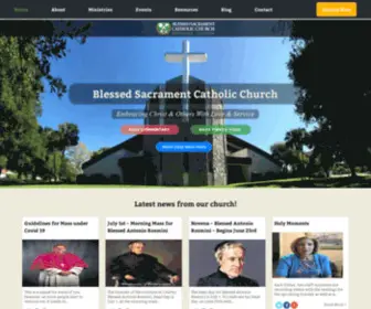 BSCchurch.com(Blessed Sacrament) Screenshot