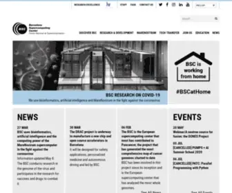 BSC.es(Barcelona supercomputing center) Screenshot