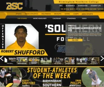 BSCsports.net(Birmingham-Southern College) Screenshot