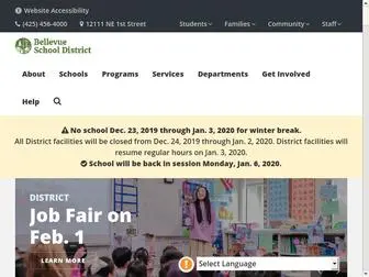 BSD405.org(Bellevue School District) Screenshot