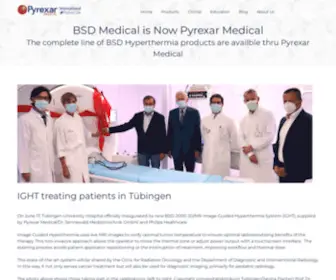 BSdmedical.com(Pyrexar Medical Thermal Therapy / Hyperthermia Solutions) Screenshot