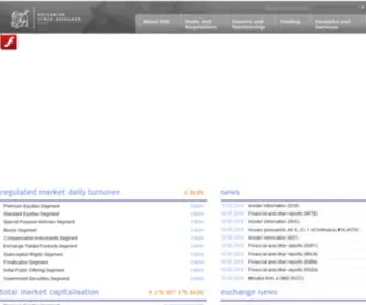 Bse-Sofia.bg(Bulgarian Stock Exchange) Screenshot