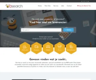 Bsearch.be(De eerste Bedrijvengids van België op het internet) Screenshot