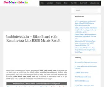 Bsebinteredu.in(Bihar Board ResultLink) BSEB 12th Result at biharboardonline.com) Screenshot