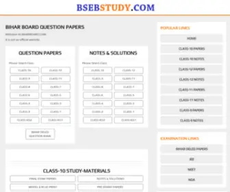 Bsebstudy.com(BIHAR BOARD QUESTION PAPERS ALL CLASS) Screenshot
