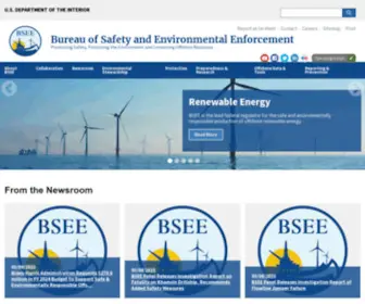 Bsee.gov(Bureau of Safety and Environmental Enforcement) Screenshot