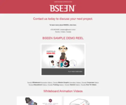 Bseen.com(Video Production Company) Screenshot