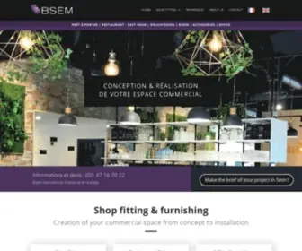 Bsem.fr(Agencement Magasin et architecture commerciale) Screenshot