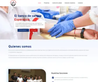 Bsesperanza.com(Banco de sangre) Screenshot