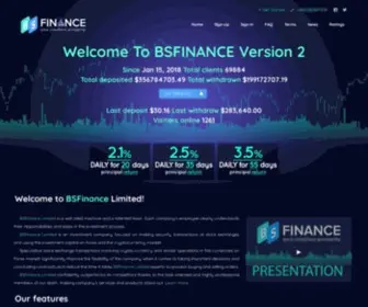 Bsfinance.io(BSFinance Limited) Screenshot