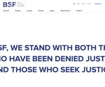 BSFLLP.com(Boies Schiller Flexner LLP) Screenshot
