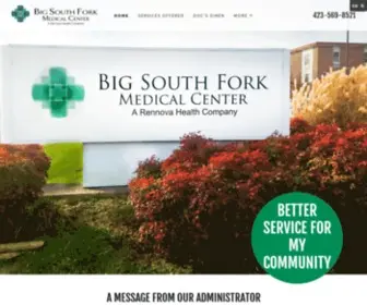 BSfmedical.com(Big South Fork Medical Center in Oneida) Screenshot