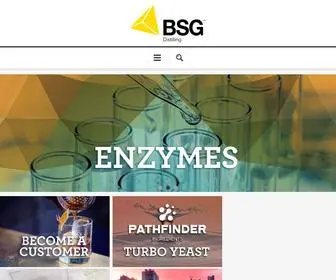 BSgdistilling.com(BSG Distilling Ingredients) Screenshot