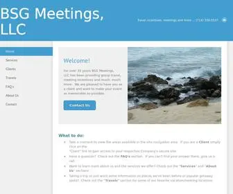 BSgmeetingsllc.com(BSG Meetings) Screenshot