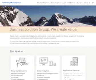 BSgroup.ch(Digitalisierung, Data Analytics und Software Engineering) Screenshot