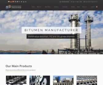 BSgroup.co.ir(Bitumen Manufacturer) Screenshot