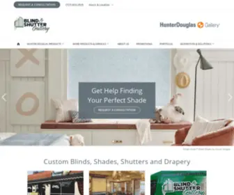 BSGStpete.com(Window Coverings and Window Treatments from Hunter Douglas at Blind & Shutter Gallery near Saint Petersburg) Screenshot