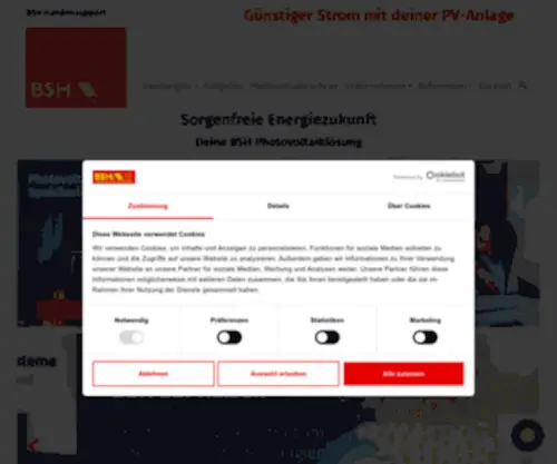 BSH-Energie.de(BSH GmbH &) Screenshot