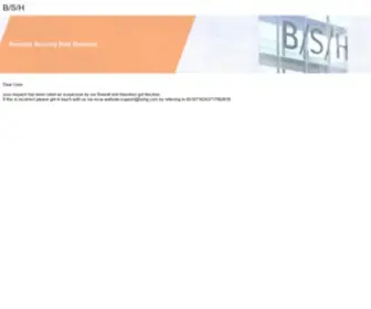 BSHG.com(BSH Hausgeräte GmbH) Screenshot