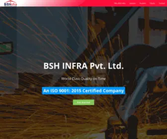 Bshinfra.com(BSH INFRA Pvt) Screenshot