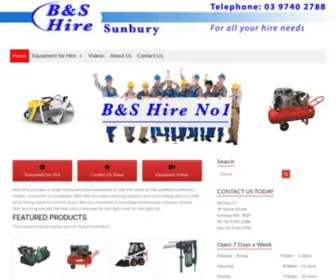 Bshire.com.au(Hire Garden Power Tools Sunbury) Screenshot