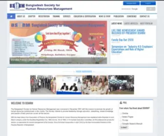 BSHRMBD.org(Bangladesh Society For Human Resources Management) Screenshot