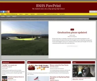 BSHspawprint.com(The student news site of Big Spring High School) Screenshot