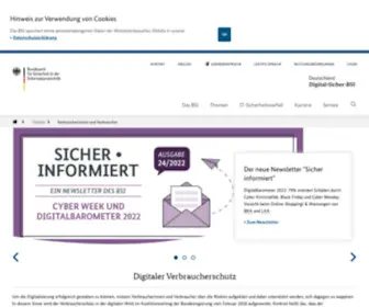 Bsi-Fuer-Buerger.de(Willkommen auf der Seite von BSI für Bürger) Screenshot