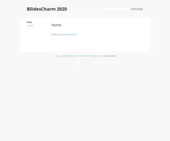 Bsidescharm.com(BSidesCharm is a Baltimore) Screenshot