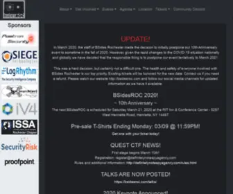 Bsidesroc.com(Security B) Screenshot