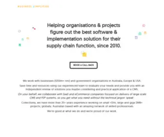 Bsimplified.com.au(Making SaaS easier for Organisations & Projects) Screenshot