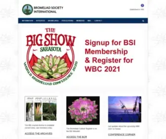 Bsi.org(Bromeliad Society International) Screenshot
