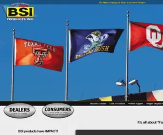 Bsiproducts.com(BSI Products Licensed NASCAR) Screenshot