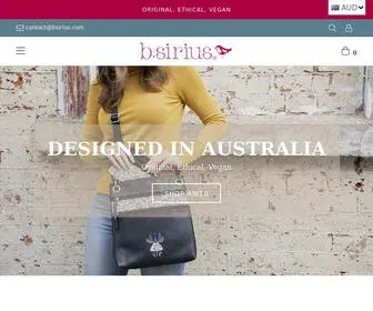 Bsirius.com(Original, Ethical, Vegan Bags & Accessories) Screenshot