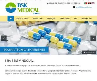 Bskangola.com(BSK Medical Angola) Screenshot