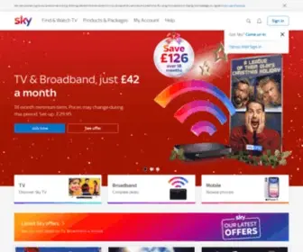 BSKYB.com(Sky TV) Screenshot
