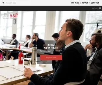 BSL-Lausanne.ch(Business School Lausanne) Screenshot
