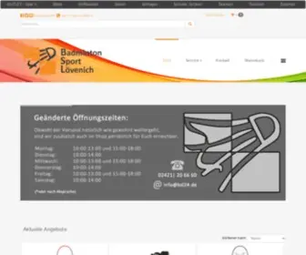 BSL24.de(Badminton sport lövenich) Screenshot