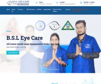 Bsleyecare.com(BSL Eye care) Screenshot